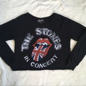 Rolling Stones Cropped Sweatshirt